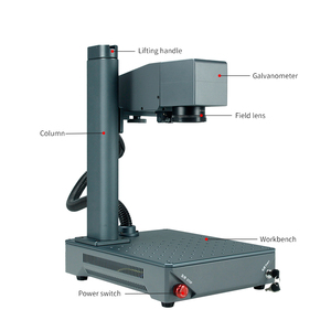Máquina de Marcado y Grabado Láser de Fibra Automática para Pequeñas Empresas, Marcado de Metal 2.5D 20W 30W Giratoria - Product Image 6