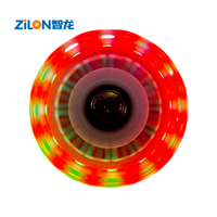 Roues lumineuses LED magnétiques sans batterie, conformes aux normes d'exportation, en PU, couleur/taille personnalisables, durables, imperméables, légères et respirantes pour roller