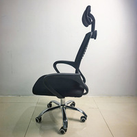 Chaise de bureau ergonomique moderne et minimaliste, réglable en hauteur, pour le loisir, la famille, l'étude, avec cadre métallique et siège pivotant