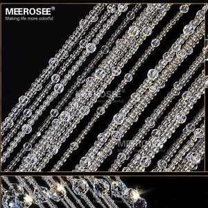 MEEROSEE Moderne Long Plafonnier <span class=keywords><strong>G9</strong></span> Verre Lustres de cristal Éclairage de luxe Lampe d'escalier Lamparas de Techo MD2219 - Product Image 2