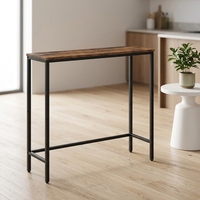 Table console étroite en métal pour entrée, mobilier de hall moderne et minimaliste, idéale pour hôtel, salon, villa, durable et facile à assembler