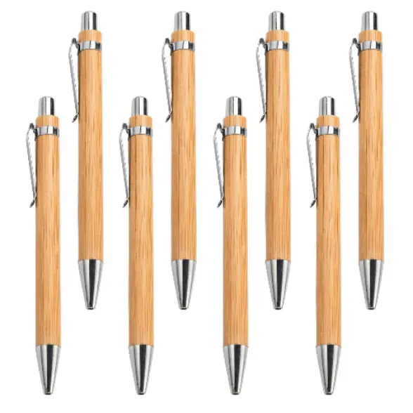 Wholesale Gift Promotional China Natural Stylus Bamboo Pens with custom