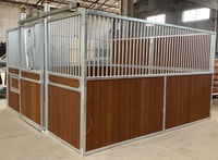 Panneau de clôture en bambou galvanisé à chaud de 3.6m x 2.2m pour box de stalle avant stable pour chevaux