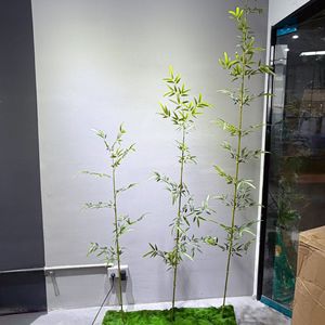 Meng Jie Artificial Bamboo <b>Tree</b> 200cm Above Plastic Indoor <b>Outdoor</b> Decorations Partition Screen Plant - Product Image 2