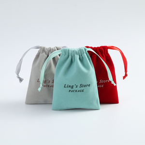 Bolsa de Embalaje de Joyería de Lujo para Mujer de 7*9 cm, Bolsa de Terciopelo Grueso Personalizada con Logotipo, Mini Bolsillo para Proyector - Product Image 2