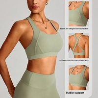 Soutien-gorge de sport pour femme, effet nuage, ajusté, anti-choc, maintien élevé, pour course en extérieur, séchage rapide, en nylon, taille XL