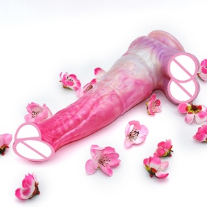 NNSX New Pink Color Horse <b>Dildo</b> With Suction Cup for G-spot Tip Head Monster <b>Dildo</b> Fantasy Long Horse Sex Toy for Women - Product Image 3