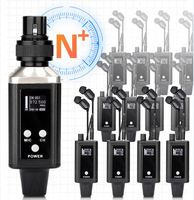 Sistem Monitor In-Ear Nirkabel HiFi (IEM) 6 Kanal Chipset SmartLink Earphone Headphone Kontrol Suara Delay 30ms untuk