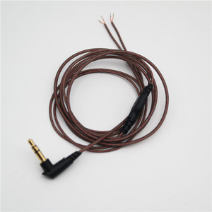 Astrotec Audio Cable 1.2m Male-Female Braid Shielding PVC <b>Jacket</b> DIY Headphone Cable Semi-transparent Gray - Product Image 1