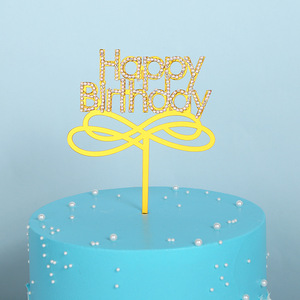 3/4pcs Ensemble de décorations de gâteau d'<span class=keywords><strong>anniversaire</strong></span> papillon Créatif Coloré Imprimé Espagnol Joyeux <span class=keywords><strong>Anniversaire</strong></span> Fournitures de décoration de gâteau Vente en gros - Product Image 3