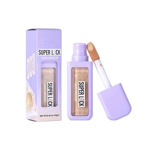 Corrector Líquido de Alta Cobertura y Larga Duración en Envase Cuadrado, Color Morado, Venta al Por Mayor - Product Image 6