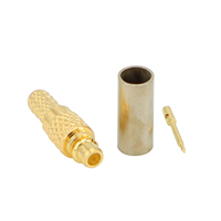 Conector Macho MMCX para Crimpar en Cable Coaxial RF RG174, RG316, LMR100