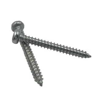 304 Stainless Steel Pan Head Cross Self-Tapping Screws M3/4/5/6mm Size Metric System GB Standard for Woodworking Projects