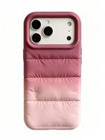 Coque personnalisable tendance pour iPhone 18 17 Pro Max 16 15 Plus, texture matelassée avec bracelet perlé et dragonne, protection intégrale