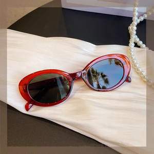 Vintage Oval Small <b>Frame</b> Sun Glasses Fashion Custom High Quality <b>Frame</b> Y2K Outdoor Luxury Women Sunglasses Luxury Glasses - Product Image 4