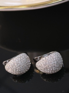 Pendientes Xinfly en Oferta, Oro Real Au750 18K con Diamante Natural de 0.90 Quilates, Pendientes Elegantes de Joyería Fina para Mujer, Regalo para Uso Diario - Product Image 6