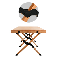 Table de pique-nique en bois pliable portable en gros pour le camping en plein air et les voyages pour le parc et les fêtes