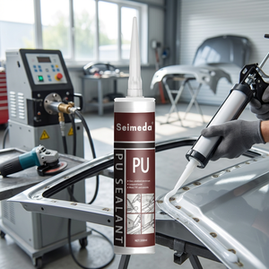 Scellant pour vitres automobiles en polyuréthane haute performance - Adhésif PU polyvalent pour la construction, la menuiserie et l'étanchéité des transports - Product Image 1