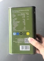 Impression personnalisée, boîtes carrées de 1L, boîtes en fer blanc de style F pour l'huile d'olive, utilisation alimentaire, fabricant chinois