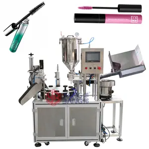 Automatic Eyeliner Tube Filling Machine High Grade Plastic Eyelash Growth Liquid Container Filling and Capping Machine