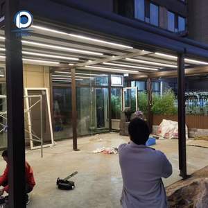 <span class=keywords><strong>Prix</strong></span> d'usine, abri de voiture, parking, pergola en <span class=keywords><strong>aluminium</strong></span>, garages solides, panneaux PC, conception et taille personnalisées, abri de voiture - Product Image 2