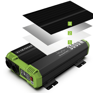 <span class=keywords><strong>FCHAO</strong></span> 2023ผลิตภัณฑ์ใหม่3000วัตต์ DC To AC รถอินเวอร์เตอร์2 AC ซ็อกเก็ตจอแสดงผล LCD สำหรับใช้ในบ้าน - Product Image 4