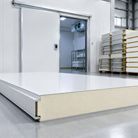 Panneau sandwich isolant en PU pour toiture 75 mm pour structure en acier préfabriquée