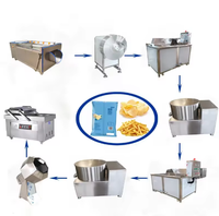 Ligne de production industrielle de chips de pommes de terre fraîches