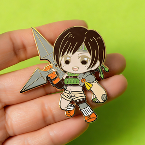 เข็มกลัดโลโก้แบบกำหนดเองราคาโรงงาน ลายการ์ตูนอนิเมะ ชุบทอง เคลือบอีนาเมลแบบนิ่มและแข็ง สำหรับติดเสื้อผ้า - Product Image 2