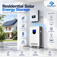 Batterie domestique LiFePO4 51,2V 300Ah 15,36kWh, batterie de stockage d'énergie solaire, prend en charge jusqu'à 16 unités en parallèle