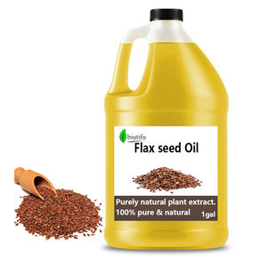 Huile parfumée Huile de croissance des cheveux Huile de lin Huile de support Marque privée Pure Naturelle Alimentaire Pressée à froid pour le corps Visage Soin de la peau Végétale - Product Image 1