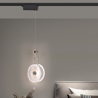 Lampu gantung kaca dekorasi seni Nordic Modern, Mode Remote Control bayangan putih Hotel atau rumah