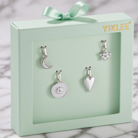 Ensemble de boucles d'oreilles et colliers de marque personnalisée boîte d'emballage de bijoux ruban emballage de fenêtre ensembles de boucles d'oreilles pour plusieurs piercings