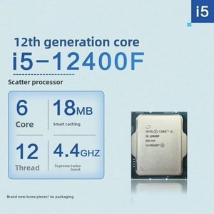 Processeur <span class=keywords><strong>Intel</strong></span> <span class=keywords><strong>I5</strong></span>-<span class=keywords><strong>12400F</strong></span> LGA 1700 18 Mo de cache CPU 2,5 GHz 6 cœurs 10 nm 12 threads pour ordinateur de bureau en vente en gros - Product Image 1
