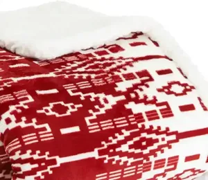 Manta de la Colección Ultra-Plush, Diseño San <span class=keywords><strong>Juan</strong></span> Red Clay, Reversible, de Sherpa y Felpa - Product Image 5