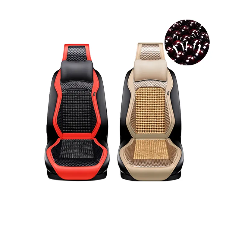 Xiangta Handmade Design Natural Wood Beaded Seat Cover Massaging Cool Cushion for Car Truck