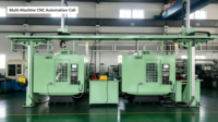 Solution d'automatisation de portique personnalisée pour centre d'usinage CNC avec ligne de chargement/déchargement automatique par robot à portique, déplacement 2000x2000x1000