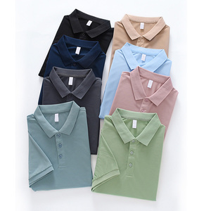 เสื้อโปโลชาย สีกรมท่า ผ้าฝ้าย แขนสั้น สีพื้น ปกติดกระดุม ผ้าทอเนื้อสบายๆ - Product Image 4