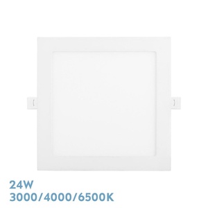 <b>downlight</b> empotrable 24w 3000-4000-6500k blanco 2160lm cuadrado 1,3x22,5x22,5cm corte 20 para iluminacin ambiental en hogares - Product Image 1