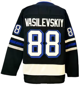 Maglia da Hockey su Ghiaccio Tampa Bay 86 Nikita Kucherov 91 Steven Stamkos 88 Andrei Vasilevskiy 21 Brayden Point con Cuciture a Vista - Product Image 4