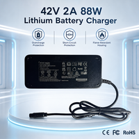Chargeur de batterie au lithium 42V 2A 88W – Adaptateur d'alimentation rapide, efficace et stable pour trottinette électrique et fauteuil roulant – Vente en gros OEM