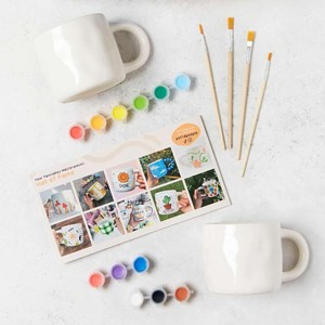 Kit <span class=keywords><strong>de</strong></span> Pintura para <span class=keywords><strong>Tazas</strong></span> <span class=keywords><strong>de</strong></span> Cerámica, Pinta Tu Propia Taza <span class=keywords><strong>de</strong></span> Porcelana Blanca <span class=keywords><strong>con</strong></span> 12 Marcadores <span class=keywords><strong>de</strong></span> Colores, Manualidad Creativa para Niños, Adultos y Familias - Product Image 6