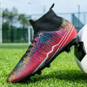 Venta caliente de gran tamaño antideslizante Turf Soccer Cleats TF/FG Training Chaussures De Football Chuteira <span class=keywords><strong>Campo</strong></span> Botas de fútbol para hombres - Product Image 4