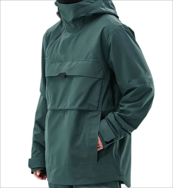 Personalizado Homens Windbreaker Jacket Pullover Impermeável Neve Windproof Moda Design Multi Pocket Jacket