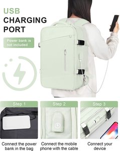 Custom <b>Women</b> <b>Large</b> Travel Laptop <b>Backpack</b> Waterproof Casual Outdoor Sports Rucksack Usb Charging Port Shoes Compartment <b>Backpack</b> - Product Image 3