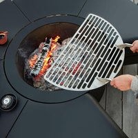 Estufa/Mesa de Chimenea Exterior Moderna Independiente de 1200mm para Villa, con Núcleo Personalizado para Leña/Gas/Alcohol/Atomización