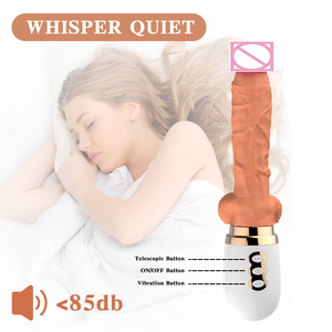 Consolador artificial de silicona con 3 modos telescópicos para mujer, juguete sexual femenino con 10 modos de vibración y 3 modos de telescópico de succión extraíble - Product Image 6
