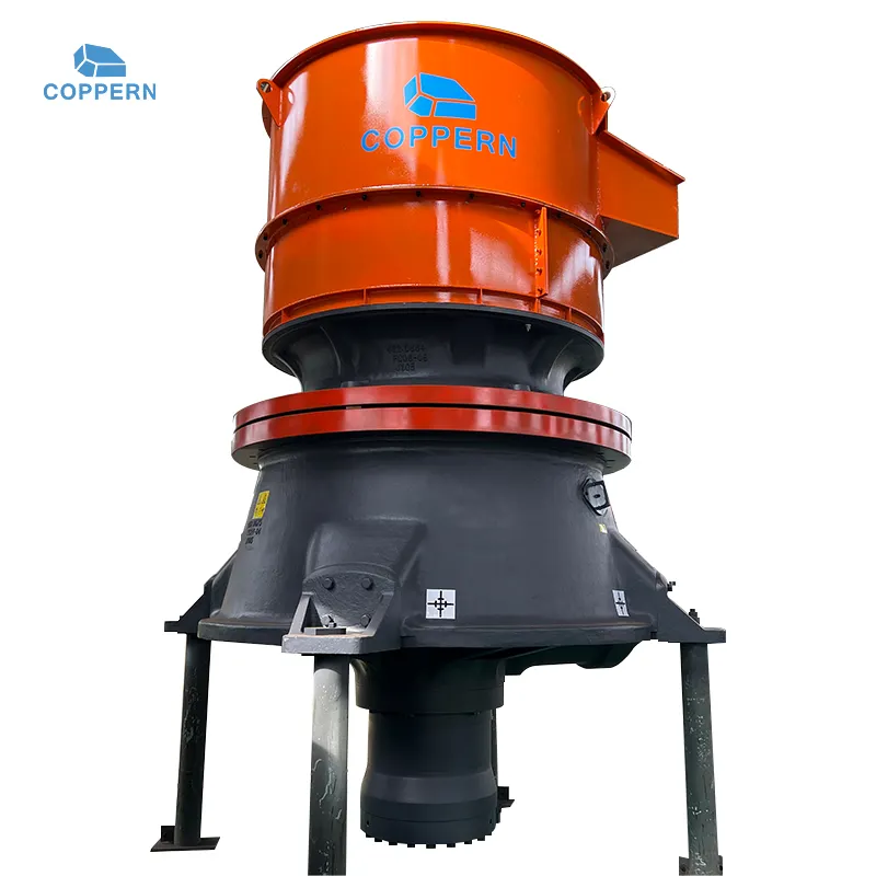 COPPERN Single Cylinder Hydraulic Cone Crusher Specialized Crusher Machine For Iron Ore River Pebbles Granite