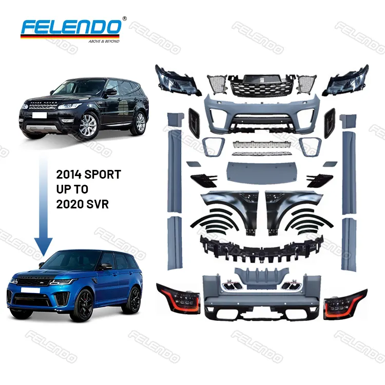 FELENDO-piezas de carrocería de coche, alta calidad, 2020 svr facelift, Range a Rover l494, actualización svr, bodykit sport