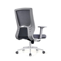 Chaise de bureau ergonomique en maille à dossier mi-haut, pivotante, réglable en hauteur avec vérin à gaz, idéale pour le bureau et les salles d'exposition - Vente en gros